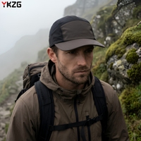 Gorra de Campamento de 5 Paneles con Logotipo Personalizado, Impermeable, Ligera, Ajustable, para Senderismo y Camping de Verano
