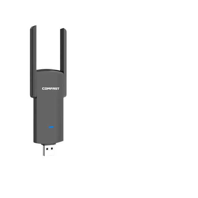 USB3.0 1900Mbps High Power Wireless Network Card RTL8814AU WiFi Adapter with Long Range 2*6dBi Antennas Supports 5G for Laptops