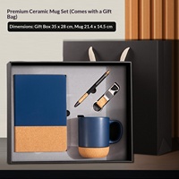 Coffret Cadeau Journal en Bois Grainé Personnalisable avec Mug Sérigraphié et Base en Bois – Idéal pour les Affaires