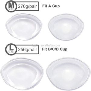 Inserts de poitrine en silicone push-up, rehausseurs de décolleté en nacre, coussinets de soutien-gorge transparents pour bikini et maillot de bain - Product Image 5