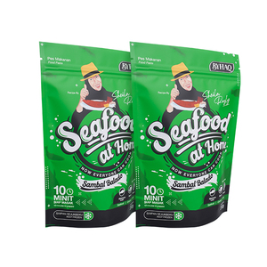 LT Kundenspezifischer Druck Wiederverschließbare Wiederverwendbare Gefrierbeutel mit Reißverschluss Matte Aluminiumfolie Standbeutel-Verpackung für Meeresfrüchte - Product Image 2