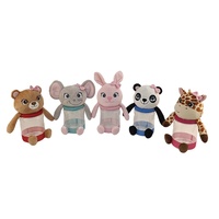 Boîte à bonbons en plastique en forme de tête d'animal en peluche de dessin animé mignon