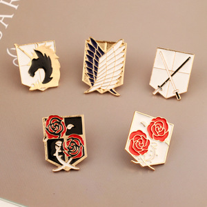 lapel pin wings of freedom eren scout legion stationary guard