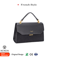Sac Hobo en Cuir PU Grande Capacité pour Femme, Design ODM, avec Pompon Français et Chaîne Décorative, Sac à Bandoulière de Qualité Supérieure pour Femme