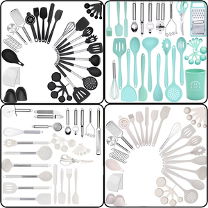 <strong>Kitchen</strong> Cooking Set Kitchenware Silicone Cooking Utensils Food Grade Silicone Fruit Knife Chef Knife Combination Set - Product Image 5