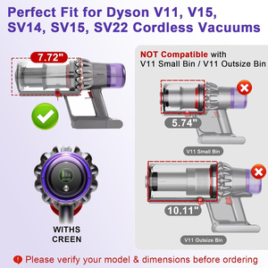 Pièces de rechange pour filtre à poussière et bac à poussière V11 <span class=keywords><strong>V15</strong></span> pour aspirateurs <span class=keywords><strong>Dyson</strong></span> |   Accessoires pour aspirateur sans fil <span class=keywords><strong>V15</strong></span> Detect SV14 SV15 <span class=keywords><strong>SV22</strong></span> - Product Image 2