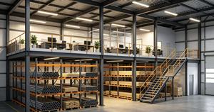 Heavy Duty Pallet Racking Supported Mezzanine Platform for Industrial Warehouse - Product Image 3