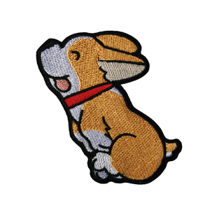 Patchs de broderie Golden Kirky Cute Little Iron-on Full Embroidery pour la réparation de jeans - Product Image 1