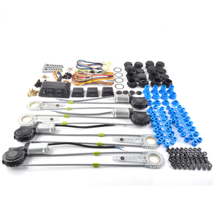 Kit de conversion de lève-vitres électriques universel 12V DC pour voiture, 4 portes, avec moteurs puissants et silencieux - Product Image 1