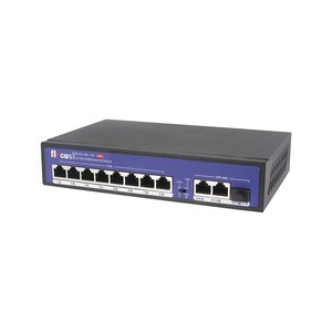 Commutateurs réseau Gigabit 100M 8 ports + 2 RJ45 1 SFP, commutateur Ethernet PoE pour caméra CCTV - Product Image 3