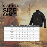 Veste de travail chauffante professionnelle OEM ODM avec batterie 5200 mAh, vêtements de travail chauffants, manteau de travail chauffant