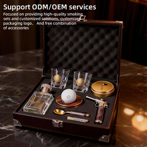 Set de Whisky de Lujo para Fumar, Serie Golf, Regalos Personalizados para Clubes y Eventos, Servicios Personalizados OEM/ODM, Cóctel Ahumado, Bourbon - Product Image 3