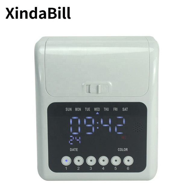 Time Attendance Machine CE & FCC Certified Time Clock Recorder Office Staff Recording 158L