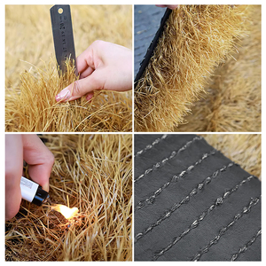 Hierba de paja artificial amarilla <span class=keywords><strong>para</strong></span> Bar Hut <span class=keywords><strong>Patio</strong></span> Party Decoración de techo de paja sintética de PP <span class=keywords><strong>para</strong></span> deportes y uso en el jardín - Product Image 5
