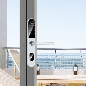 Mince WiFi APP TTLock Double face empreinte digitale Code carte crochets intelligents serrure <span class=keywords><strong>porte</strong></span> <span class=keywords><strong>coulissante</strong></span> poignée serrure intelligente - Product Image 1