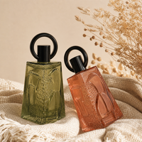 Flacon de parfum vide de luxe en verre de 100 ml, forme triangulaire, personnalisable, Anding Stock