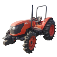 Tracteur agricole chinois 4x4 multifonction certifié CE, 80 CV, QLN, avec roues, longue durée de vie et roulements.