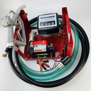 Kit de pompe de transfert de carburant DC, pompe à huile diesel électrique en fonte 12V avec jauge de dosage et tuyau pour le ravitaillement des véhicules - Product Image 2