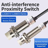 Sensor de Proximidad Inductivo de Alta Precisión, Interruptor Inteligente NPN PNP, DC 6-36V, IP67, Sonda Lógica Metálica, Señal Precisa de 4mm 8mm