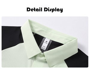 Camiseta Polo Deportiva de Punto Sólido para Hombre, de Secado Rápido, sin Costuras, con Logotipo Personalizado - Product Image 5