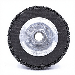 Disque <span class=keywords><strong>de</strong></span> décapage et <span class=keywords><strong>de</strong></span> nettoyage noir <span class=keywords><strong>de</strong></span> 5 pouces avec moyeu métallique et support en <span class=keywords><strong>fibre</strong></span> <span class=keywords><strong>de</strong></span> <span class=keywords><strong>verre</strong></span> pour le décapage <span class=keywords><strong>de</strong></span> la peinture et le nettoyage des joints <span class=keywords><strong>de</strong></span> soudure - Product Image 5