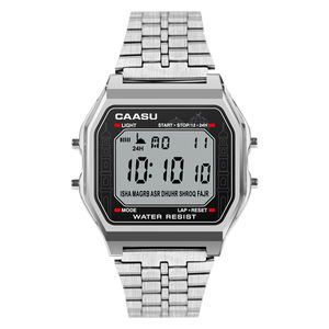 Montre Réveil Azan Musulmane Smechanical, Étanche IP67, Écran OLED, Bracelet en Acier Inoxydable, Unisexe, Compatible <span class=keywords><strong>OS</strong></span>/Android - Product Image 1