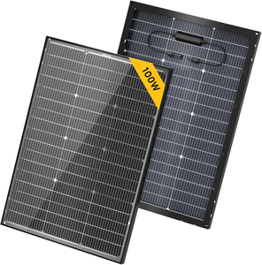 Panneau solaire en silicium bifacial monocristallin de qualité avec lumière LED <span class=keywords><strong>rigide</strong></span> 100W 120W 200W 150W 12v 18v - Product Image 1