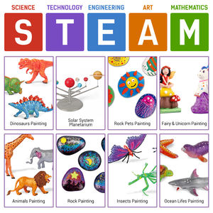 Kits de peinture sur tige, bricolage, boite de 10 pièces, modèle éducatif, personnalisé, kits d'artisanat, art et dessin, jouets pour <span class=keywords><strong>papillon</strong></span> - Product Image 6