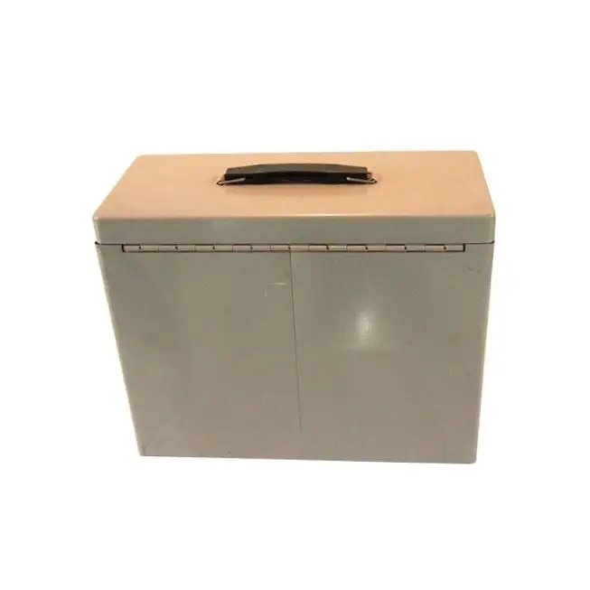 High quality steel white Powder Coated File Box With Key Lock