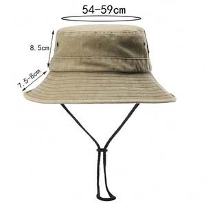 Sombreros de Pesca Impermeables con Logotipo Personalizado, Sombreros de Pescador con Ala Ancha y Protección UV, Ajustables con Cordones, Gorras de Protección Solar - Product Image 5