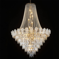 Lampu Kristal Kerucut Dekorasi Bunga untuk Pernikahan, Aula Perjamuan, Hotel, Ballroom, Tempat Upacara, Dekorasi Pencahayaan
