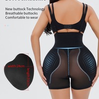 TJ Shapewear à bretelles réglables, avec boutons, rembourré, avec insert en éponge épaissi pour rehausser les hanches et les fesses, effet push-up