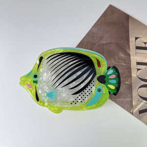 Ocean Woman Sweet Style Accesorios para el cabello Big Cute Dolphin <span class=keywords><strong>Hair</strong></span> <span class=keywords><strong>Clips</strong></span> Pinzas de acetato de celulosa Pinzas para el cabello para niñas - Product Image 5