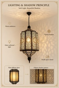 Suspension LED contemporaine réglable en hauteur, portable, en cuivre et acrylique, finition noire, lumière blanc chaud doux (2700K), faisceau moyen 120° - Product Image 3