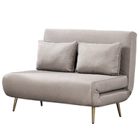 Canapé-lit pliant moderne en tissu double lin 3-en-1, mobilier de salon, canapé-lit, plusieurs couleurs au choix