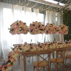 Arreglo de Peonías de Seda Rosa, Bola de Flores Artificiales Ecológicas, Hechas a Mano, Modernas y de Lujo, Personalizables para Bodas Grandes - Product Image 2