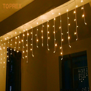 TOPREX cadena extensible al aire libre Luz de hadas impermeable Navidad vacaciones carámbano cortina Decoración - Product Image 6