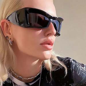 Gafas de Sol Cuadradas Extra Grandes de Moda 2022, Montura Gruesa, Estilo Punk, Cyberpunk, Y2K, para Hombre y Mujer - Product Image 2