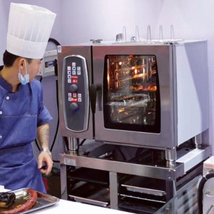 Forno Combinato Industriale Elettrico Grande con Vapore e <span class=keywords><strong>Griglia</strong></span>, 4/6/10/20 Teglie, Attrezzatura da Cucina Professionale - Product Image 2