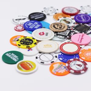Monedas de plástico personalizadas con logo impreso de 39 mm para juegos, fichas de póker, carritos de compras y fichas de carrito. - Product Image 4