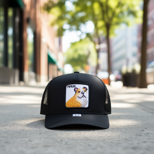 Cappello da camionista Pipkin a 6 pannelli in rete, regolabile, unisex, casual, con ricamo, per adulti - Product Image 2