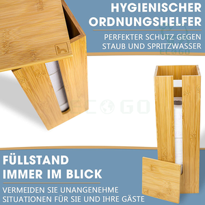 Portarrollos de papel higiénico de pie para almacenamiento de papel higiénico - Product Image 5