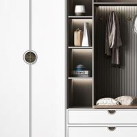 Tiradores de zinc para gabinetes, accesorios de mobiliario, tiradores simétricos para cómodas, herrajes arquitectónicos simétricos, barras de tracción.