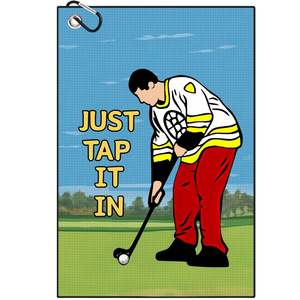 Toalla de Golf Personalizada con Estampado Divertido, Toalla de Golf Divertida para Bolsas de Golf con Clip, Regalo de Golf para Hombres, Esposo, Novio, Papá, Navidad - Product Image 1