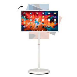 Televisor Inteligente LED LCD Blanco de <span class=keywords><strong>32</strong></span> Pulgadas con Ruedas, Batería Recargable, Pantalla Táctil, Televisor Portátil con Ruedas - Product Image 1
