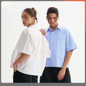 <span class=keywords><strong>เสื้อ</strong></span>เชิ้ตผ้าลินินแบบสั้นสำหรับ<span class=keywords><strong>ผู้ชาย</strong></span><span class=keywords><strong>เสื้อ</strong></span>เชิ้ตแบบมีกระดุมสำหรับนักธุรกิจและลำลองผ้าฝ้ายแขนสั้นสำหรับฤดูร้อนแบบทางการลายตารางลายทางสไตล์บ็อกซี่ - Product Image 4