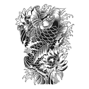 <span class=keywords><strong>Tatuaje</strong></span> Temporal de Larga Duración con Diseño de Hierbas para la <span class=keywords><strong>Espalda</strong></span> <span class=keywords><strong>Completa</strong></span>, Arte Corporal Semipermanente para Hombres - Product Image 4