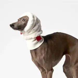 Qiqu fournitures pour animaux de compagnie personnalisé nouveau concepteur lévriers italiens grand chien hiver Snood chien chapeau hiver thermique écologique fausse fourrure