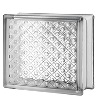 Meilleur prix – Brique/bloc de verre creux dépoli transparent 190x190x80mm – Couleurs bleu, vert, rouge, rose pour extérieur, salon, salle de bain