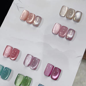 AILANUO 9-color floral pattern satin silk cat-eye series gel <b>nail</b> <b>polish</b> magnetic cat-eye gel professional <b>nails</b> <b>UV</b> gel - Product Image 3